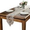 KnSam Table Runner, Christmas Decoration Table Runner, Floral Pattern with