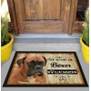 PR Print Royal Doormat Pets with Dog Picture Boxer -