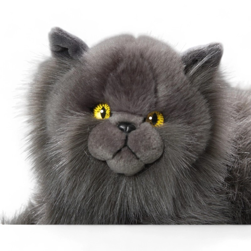 Carl Dick Persian Cat grey, Stuffed Animal, Plush Toy