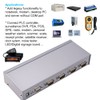 RS232 Splitter, DTECH 4 Port Serial Expansion Box 1x4 COM