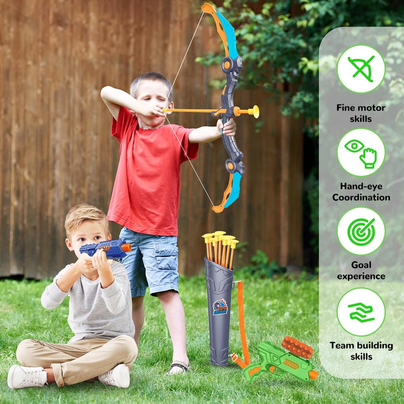 GMAOPHY 2 Pack Bow and Arrow Toy for 5 6