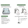 TimeArrow Brushed Nickel 1-Handle Single Hole Bathroom Faucet, 3-Hole Deck