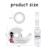 WEZCHUGHAOL Double-Sided Cloth Tape with Dispenser – 16.5 Ft Transparent