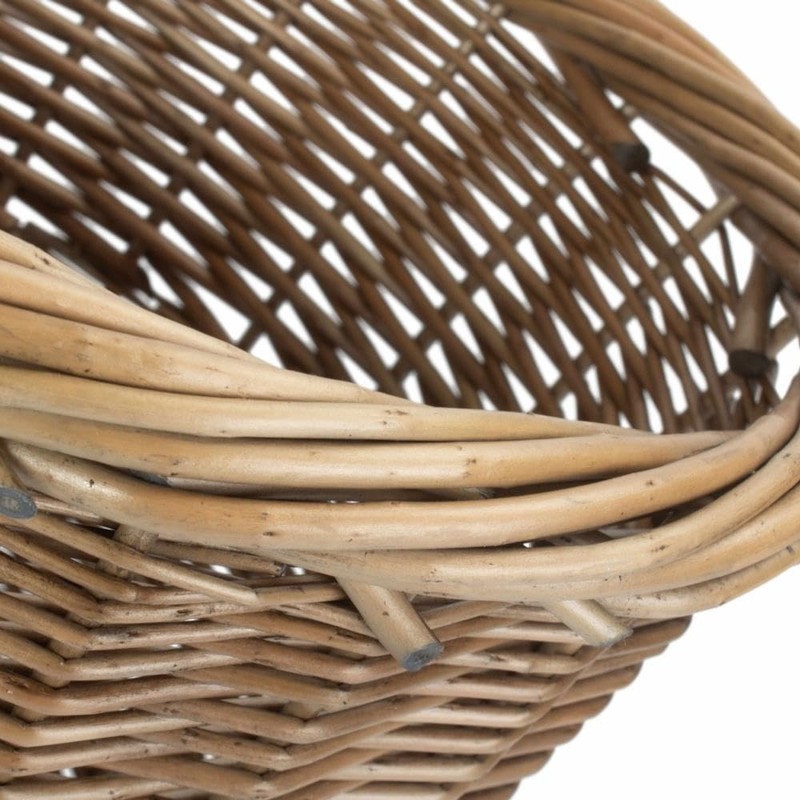 Red Hamper Antique Wash Waster Paper Bin, Wicker, Brown, 28