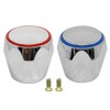 Generic 2pcs Hot and Cold Faucet Handles,35mm/1.37in Diameter,40mm/1.57in Height,Universal Faucet