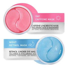 Under Eye Patches Kit: 120 Pcs Retinol & Caffieine Gel Eye