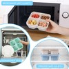 4 Pack Snack Containers, 4 Compartments Bento Snack Box, Reusable