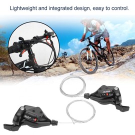 VBESTLIFE Bike Shifters Set, 3x9 Speed Bicycle Gear Shift Derailleur Left/Right Shifter Bicycle Accessories (3x9 Speed)