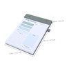 TEHAUX Small Size A5 Daily Work Planner Checklists Notepad Daily