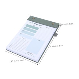 TEHAUX Small Size A5 Daily Work Planner Checklists Notepad Daily Task Notebook Simple Planning Pad for Study Office Use