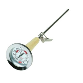 Cooper-Atkins Stainless Steel Bi-Metals Kettle Deep-Fry Thermometer, 50 to 550 degrees F Temperature Range