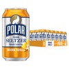 Polar Seltzer Water Orange Vanilla, 12 fl oz cans, 18
