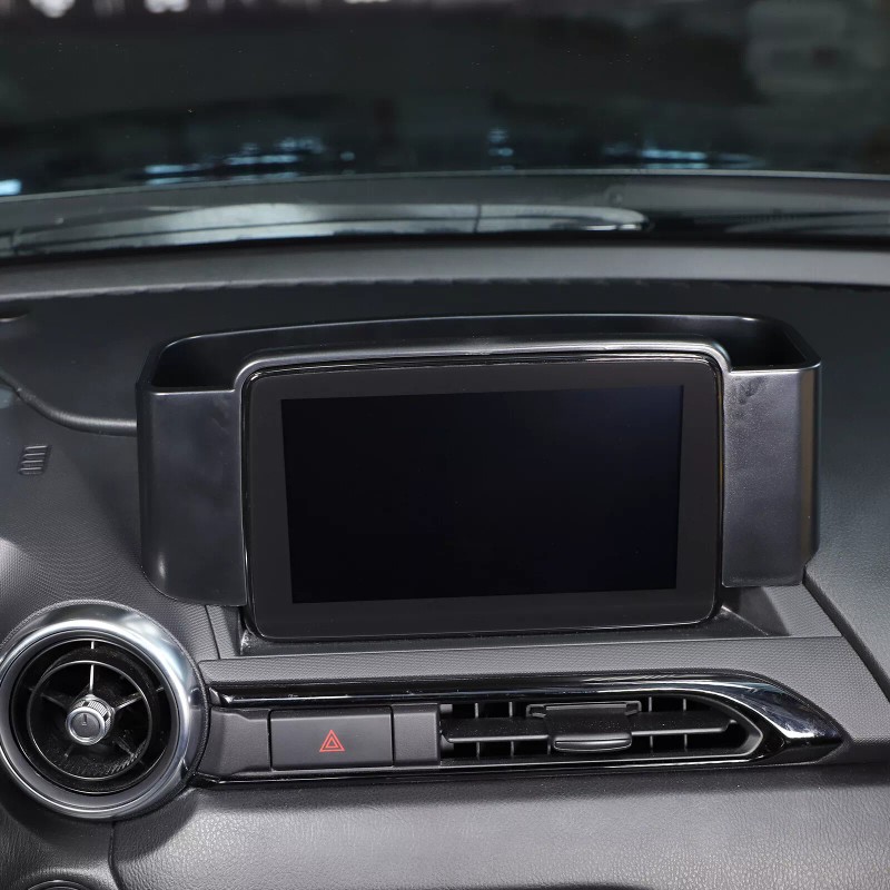 e-power-auto-Trim Dashboard Storage Box Center Console Organizer For 2016-24 Mazda