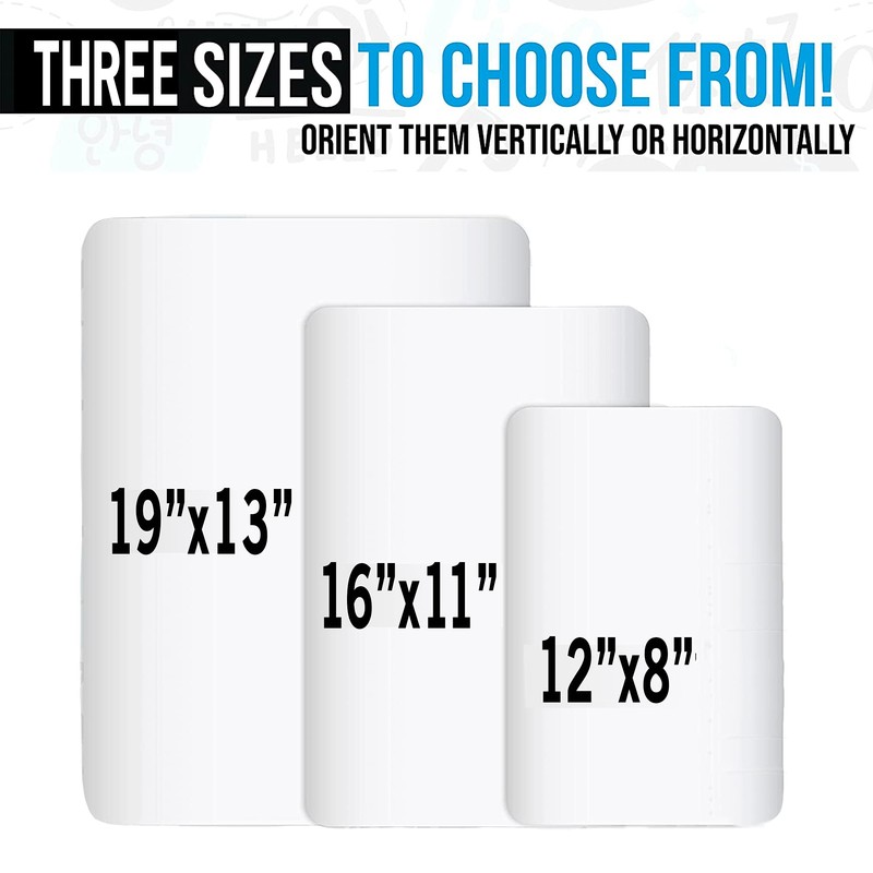 Magnetic Dry Erase Sheet for Fridge - Stain Resistant, 16x11
