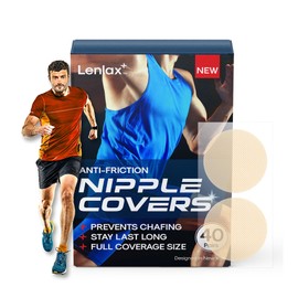Nipple Covers for Men Anti-Chafing Men Nipple Cover - Nipple shield Running Gear - Anti Chafe Marathon Essentials - Disposable Nipple Covers No Show - Adhesive Nipple tape 80Pcs /40Pairs