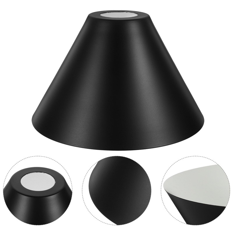 Baluue Industrial Light Shade, Cone Ceiling Bulb Guard, Black DIY