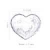 Gaolinci Cuenco de cristal en relieve en forma de corazón,