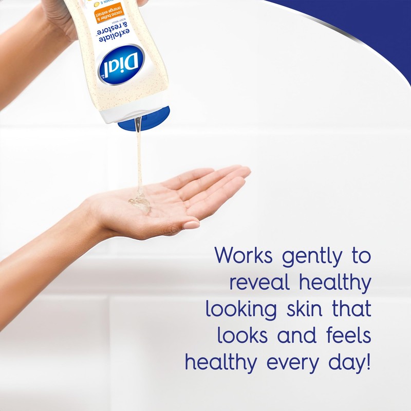 Dial Body Wash, Exfoliate & Restore Cocoa Butter & Orange