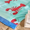 Catherine Lansfield Lobster 76x160cm Cotton Beach Towel Red