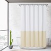 Alyvia Spring Waterproof Fabric Shower Curtain, Soft and Lightweight Fabric