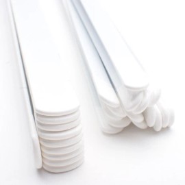 MakingItYourself 1/4" Extra Thick White Steel Corset Bone-13" -1 Doz pcs Corset Making Supplies