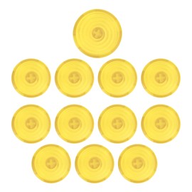 12pcs Arcade Button Cover 20.2mm 25.3mm Mechanical Push Button Cover for Kailh for Cherry for Akko for Glorious Switches Yellow