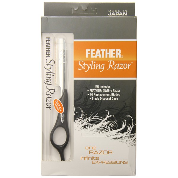Feather Detail Razor with Standart Kit, Black