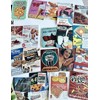 10 Pcs Dollhouse Miniature Restaurant Store Poster Retro self adhesive