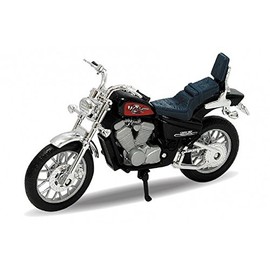 DieCast Model Motorcycle Honda Steed 600 Black Metal Welly Motorcycle Model 1:18