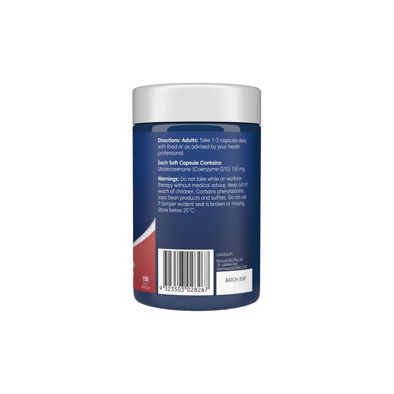Bioglan CoQ10 150mg 150 Capsules