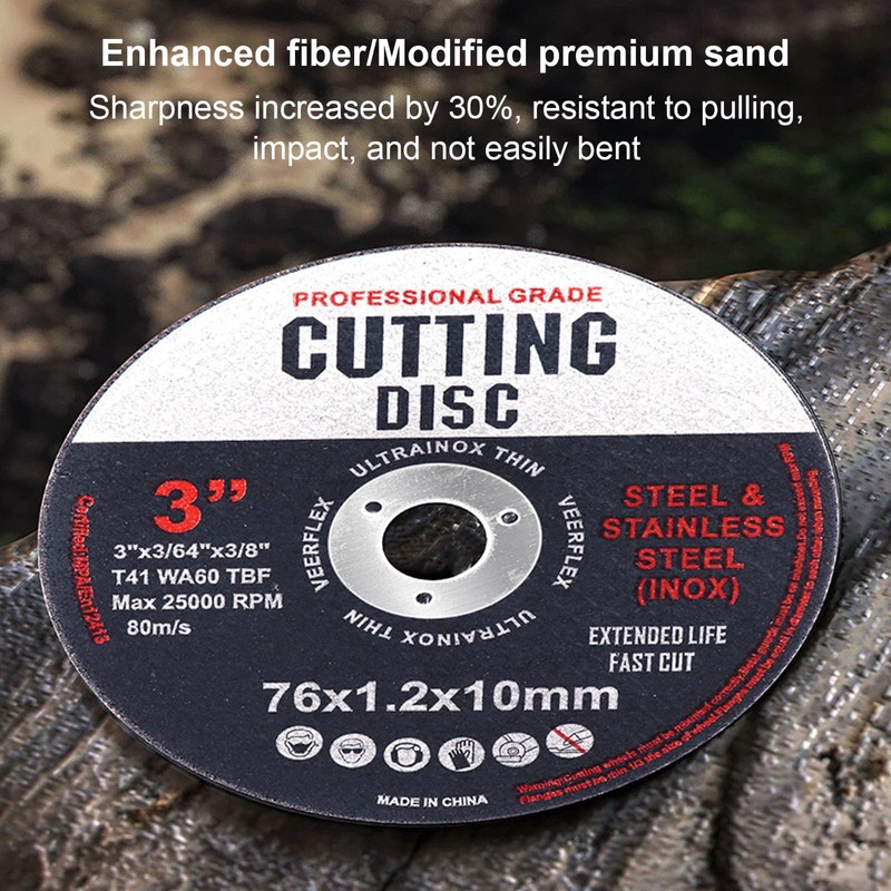 Pack of 12 Cutting Discs 76 mm, Cutting Discs, Grinding