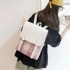 Student bag backpack light teen check school flap daily Single Item