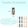 15PCS Broches Para Cabello De Mujer, Pinzas Para Cabello, Cabello