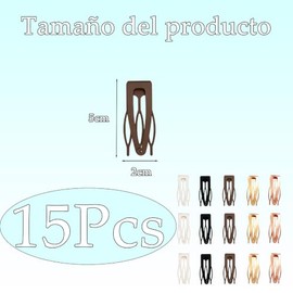 15PCS Broches Para Cabello De Mujer, Pinzas Para Cabello, Cabello Mujer