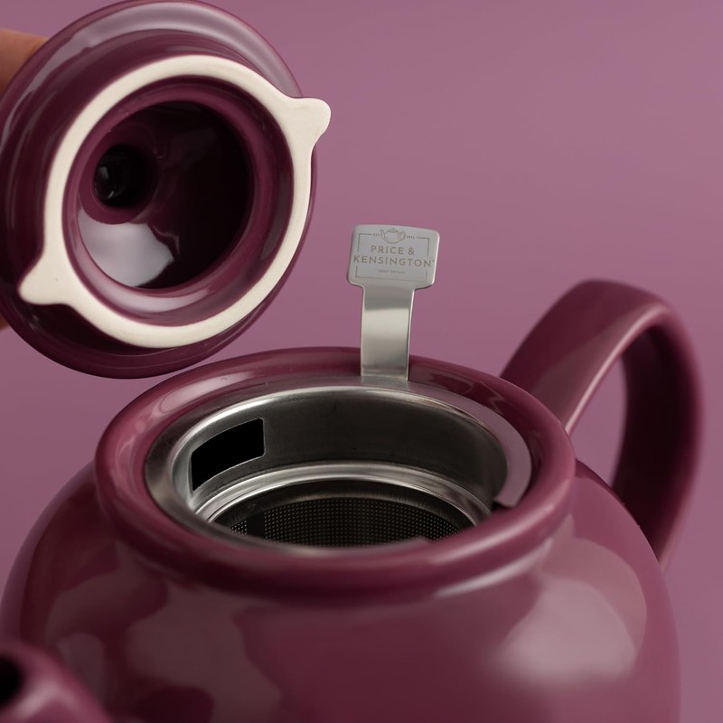 Price & Kensington Tetera de gres de 6 tazas, magenta