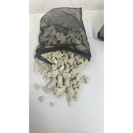 Lighibeuty Crushed Coral Filter for Aquarium,Fish Tank Crushed Coral for Freshwater Aquarium PH Aquarium Bio Filter Media Bag