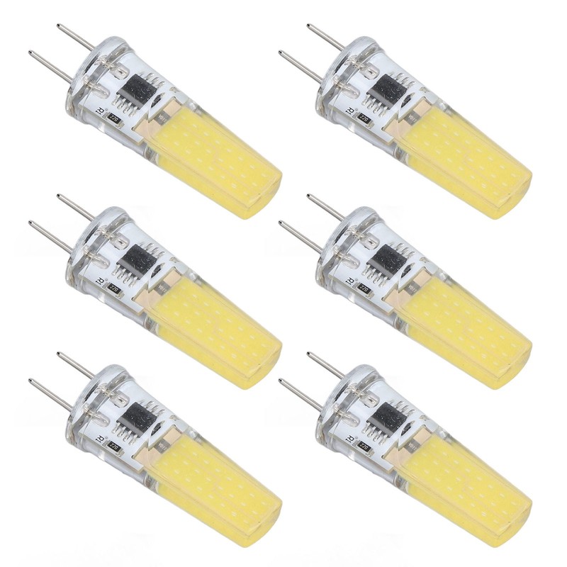 6Pcs G8 LED Bulb 5W Dimmable 2508 COB Energy Saving