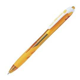 Pilot Oil Based Ballpoint Pen Rex Grip 0.7 Yellow/Black Ink, 10 Count BRG100F10Y