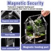Jumping Spider Enclosure Kit Acrylic Terrarium for Tarantulas, Reptiles &
