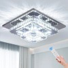 Dimmable Crystal Led Ceiling Light 2 Layers CE Certificate Modern
