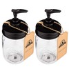 Jarmazing Products Black Mason Jar Soap Dispenser Jars - 2