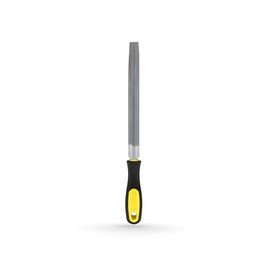 High Carbon Half Round Steel File 8" for Sanding, Deburring and Edge Finishing - Professional Grade Tool for Industrial Use on Metal, Wood and Plastic Surfaces