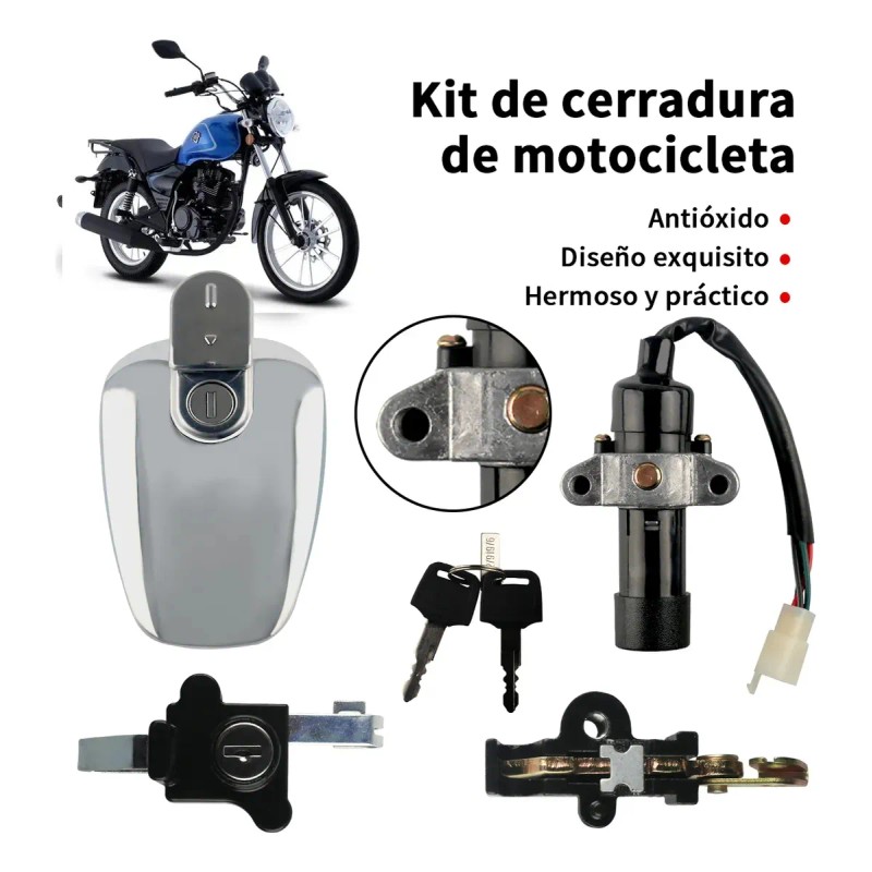 Kit Cerraduras Completo Switch Tapon Italika Rc Rc150 Rc200