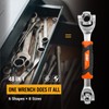 EWK 48-in-1 Universal Ratchet Wrench, 8 Sizes x 6 Shapes,