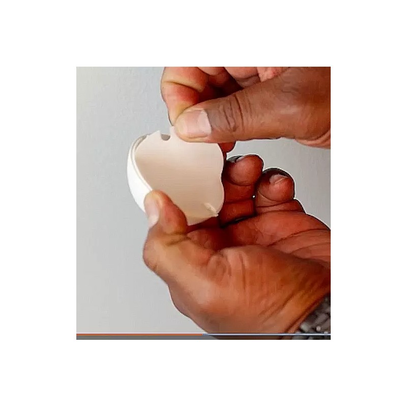 Everbilt 2PK Soft Wall Dome Door Stopper Protector, Peel and