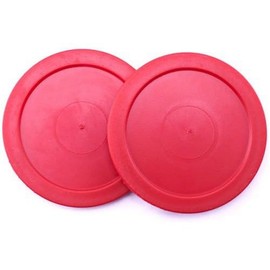 Brybelly Air Hockey Pucks - Accessories for Game Room Gaming Tabletop for Kids & Adults - 3.25 Inch Large - 2 Pucks