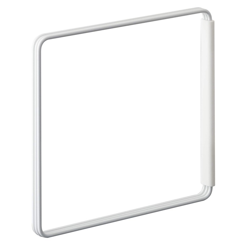 Yamazaki Dishcloth Hanger, Alloy Steel, White, One Size