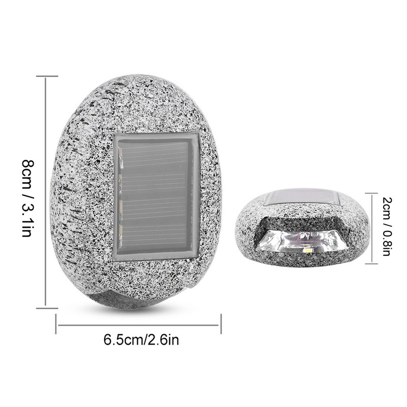 Outdoor Solar Power Waterproof Lights Imitation Stone Lamp Garden Lawn