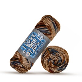 I Love This Yarn 4 - Medium Yarn for Crocheting & Knitting – 252 Yards of Acrylic Yarn for Crocheting Blankets, Hats, & More – Craft Supplies for Handcrafting Accessories, High Sierra