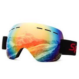 Cyxus Ski Goggles Frameless, OTG Overglasses 100% UV400 Protection Snow Goggles for Men & Women